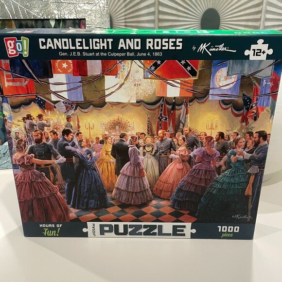 Candlelight & Roses 1000 Piece Puzzle - Picture 2 of 5